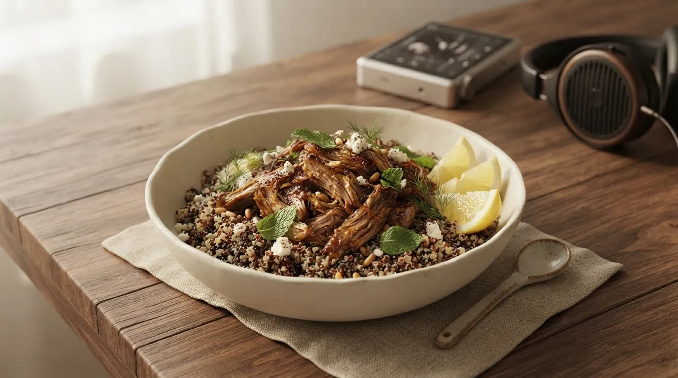 Slow-Roasted Lamb Shoulder Grain Bowl: Perpaduan Protein Rempah Gurih dan Biji-Bijian Utuh Kaya Nutrisi