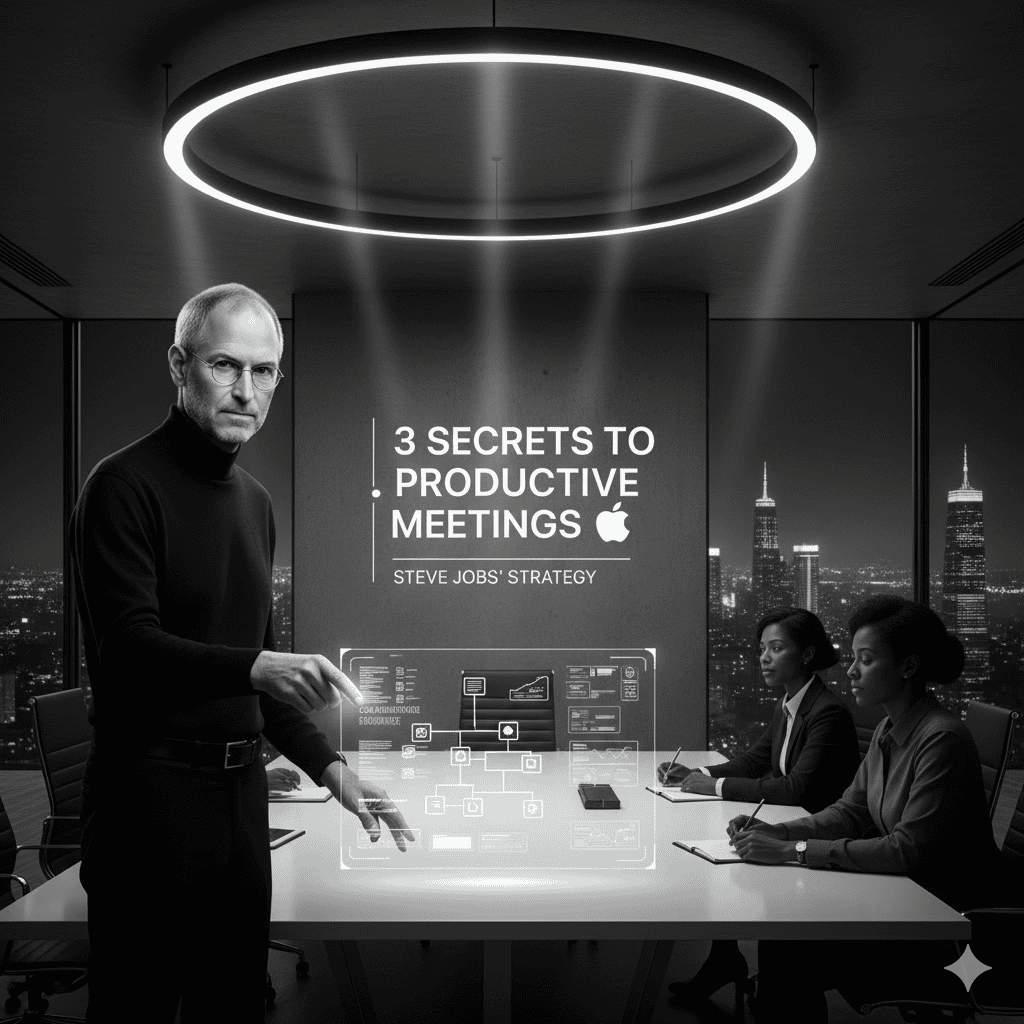 3 Ways to Create Productive Meetings Like Steve Jobs