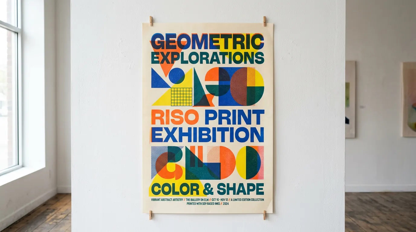 Kebangkitan 'Risograph Print Posters': Seni Cetak Retro Bertekstur untuk Studio Modern