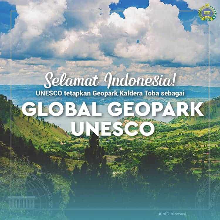 Toba Caldera Becomes Part of UNESCO Global Geopark