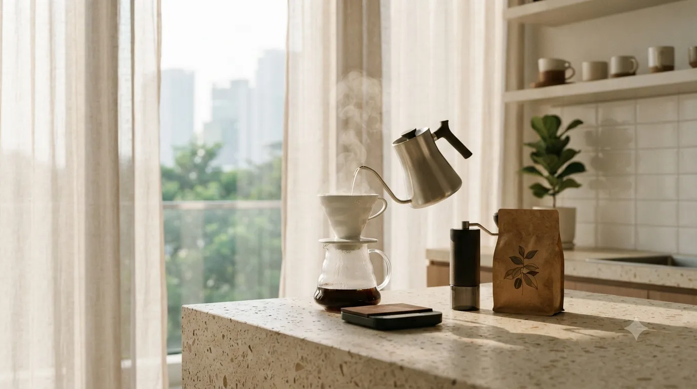 The Slow Sunday Brew: Ritual Seduh Manual Pagi Hari Sebagai Latihan Meditasi dan Mindful Living