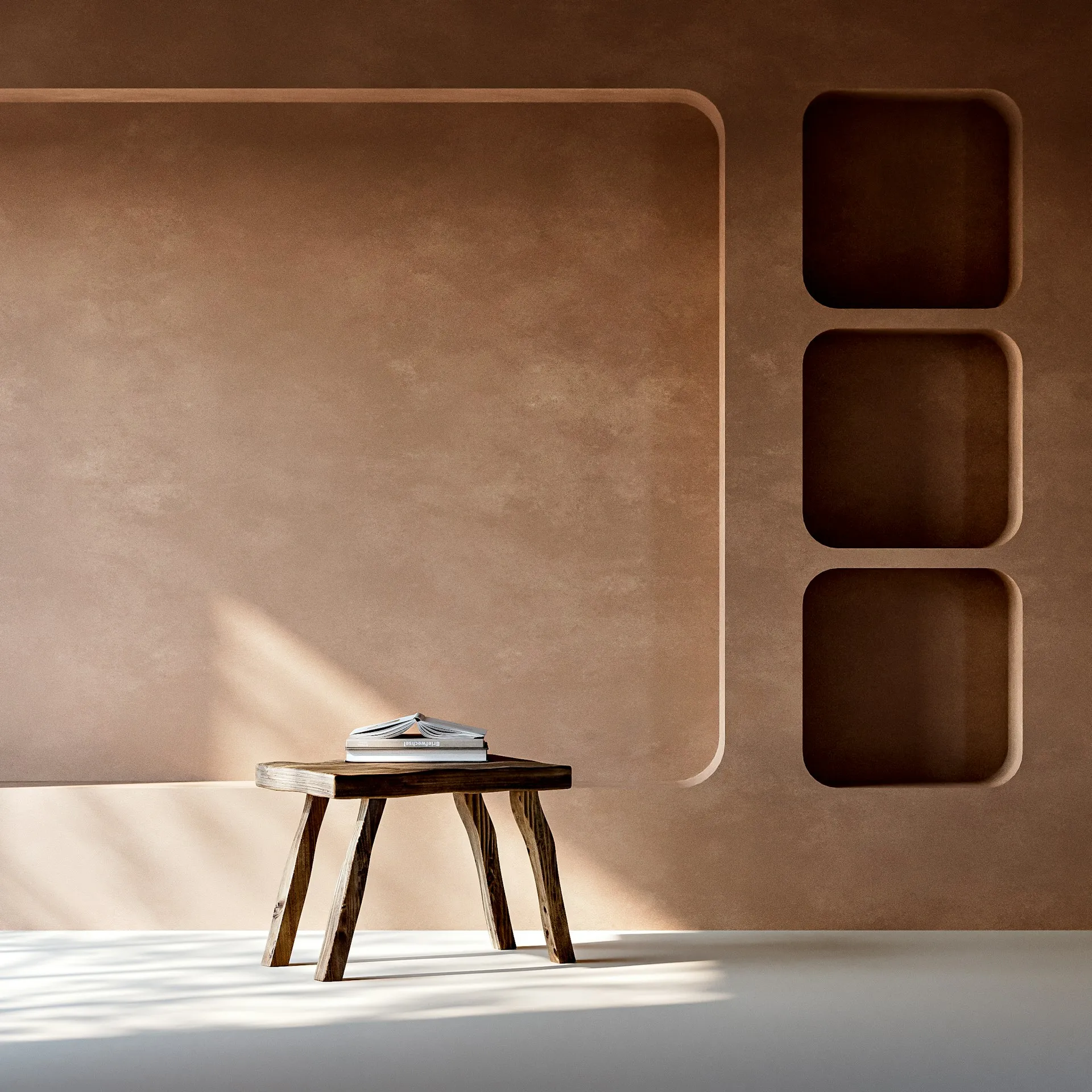 'Wabi-Sabi Plaster Walls': Tekstur Dinding Semen Alami Berkesan Bersahaja