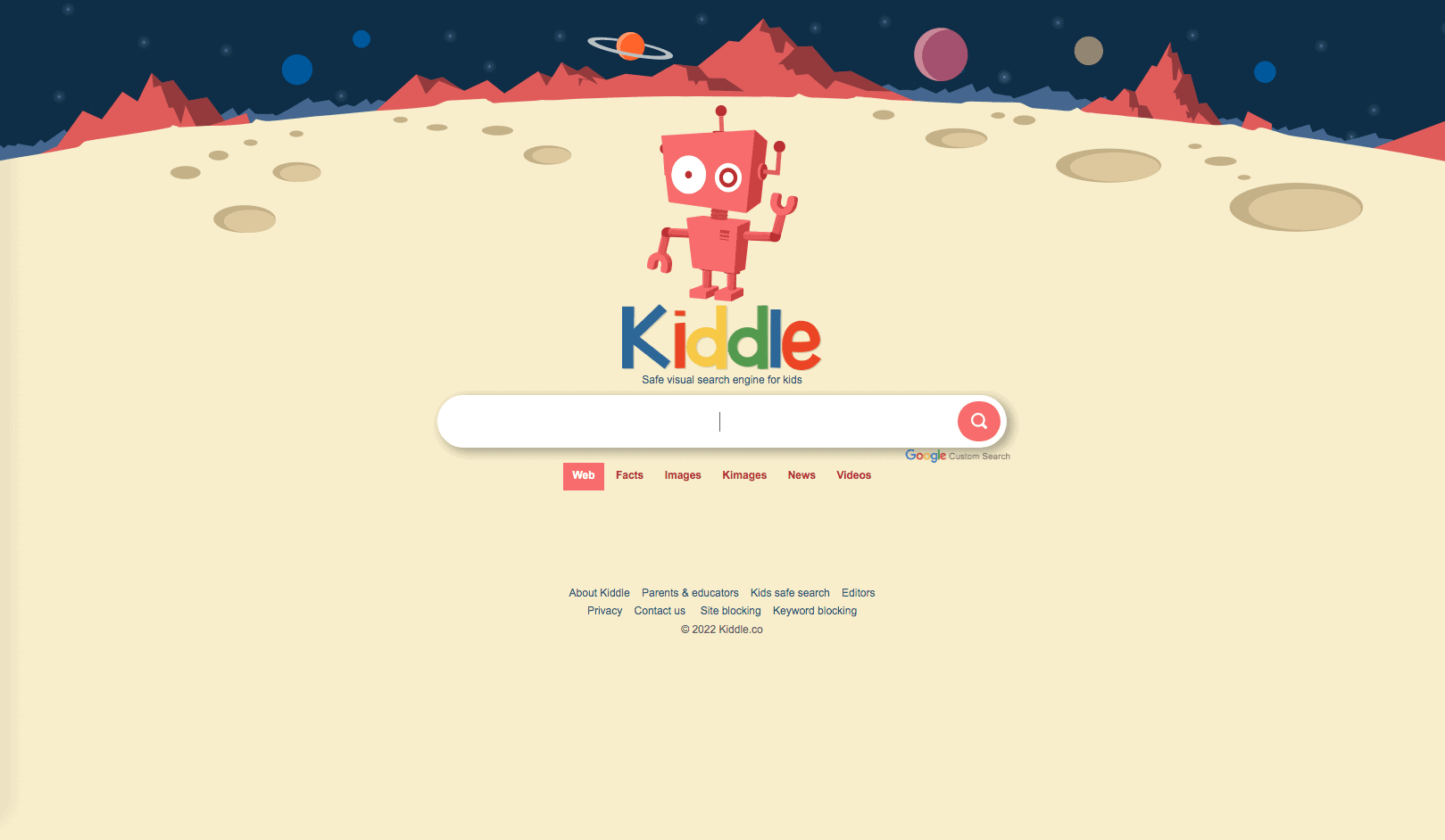 Safe Browser for Kids: Kiddle.co