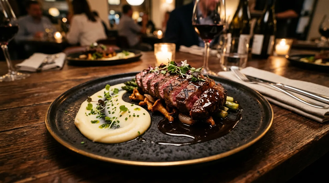 Dry-Aged Beef Sirloin with Black Garlic: Teknik Fermentasi Modern dalam Eksplorasi Rasa Kuliner Kontemporer
