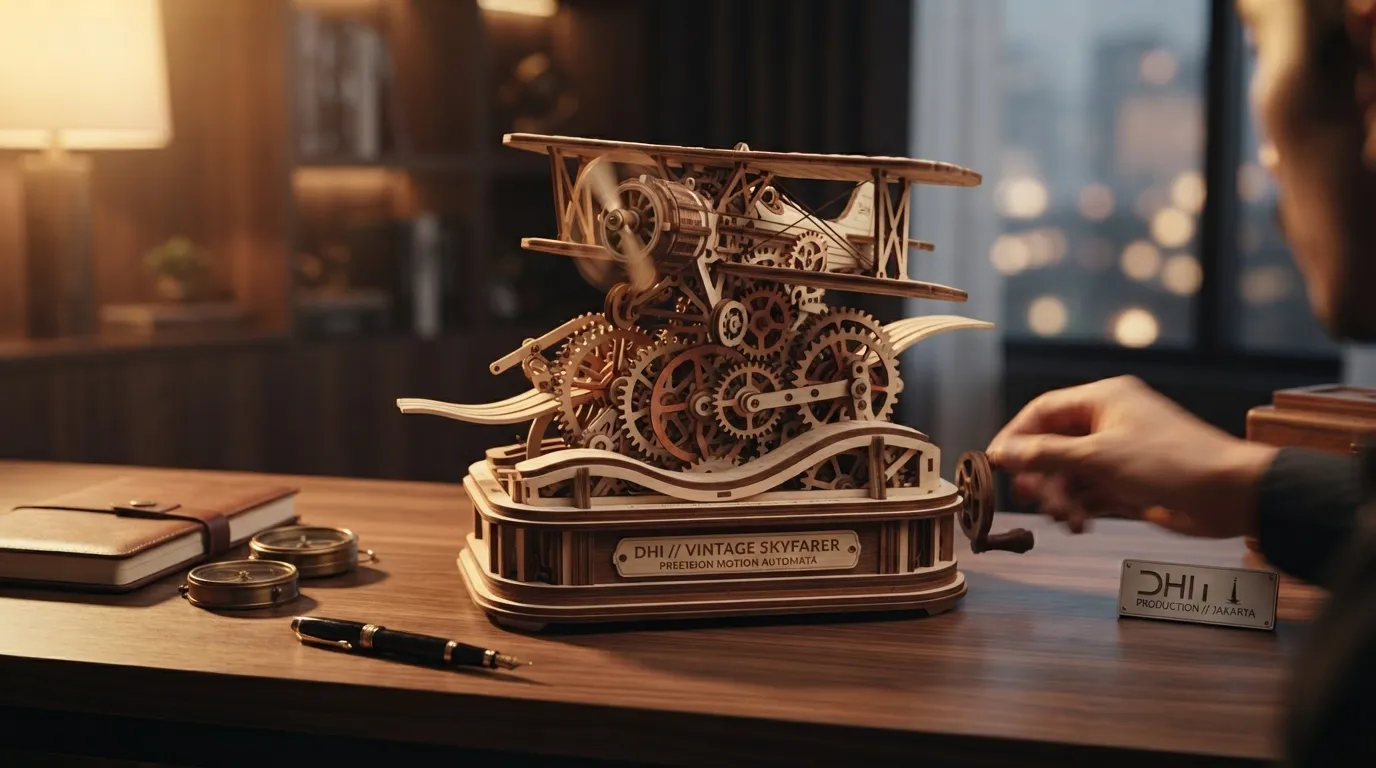 Keajaiban Gerak Tanpa Baterai: Pesona Hobi 'Wooden Mechanical Automata'