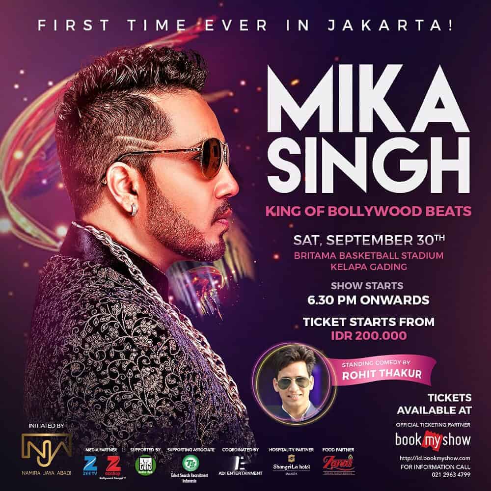 Fans Bollywood? Jangan Lewatkan Konser Perdana Mika Singh di Jakarta