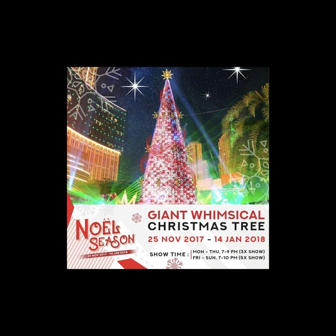 Ada Pohon Natal Setinggi 38 Meter di Tribeca Park