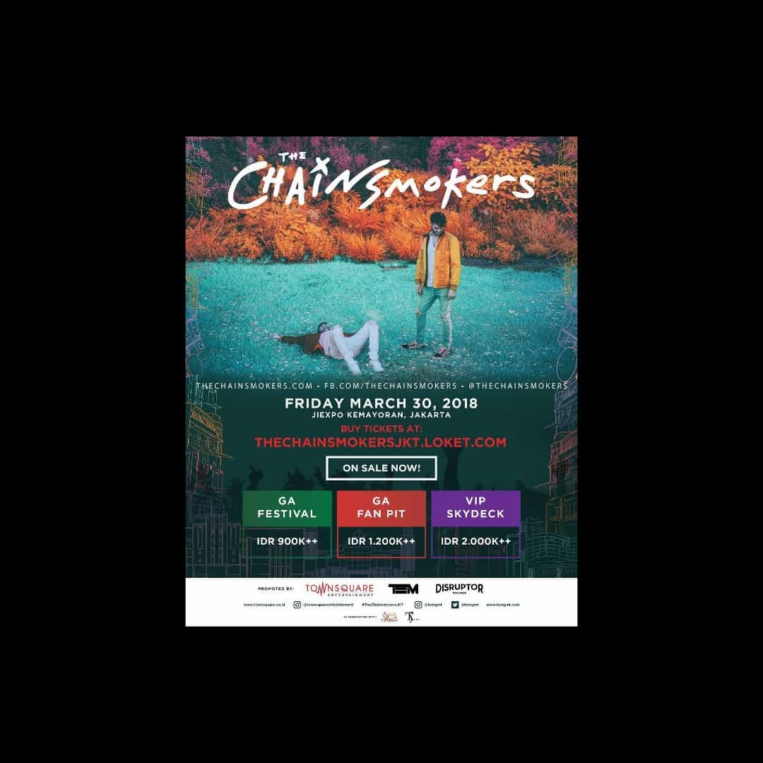 The Chainsmokers Will Come to Jakarta