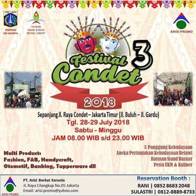 Celebrate Jakarta’s Anniversary with Festival Condet 3