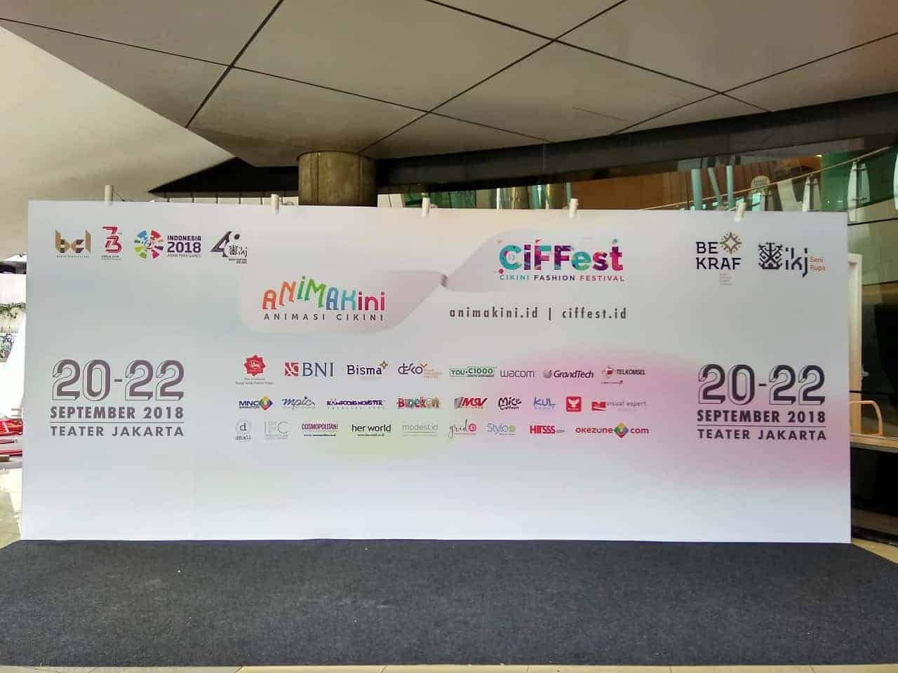 Kolaborasi Animasi dan Fashion di Animakini & CiFFest 2018