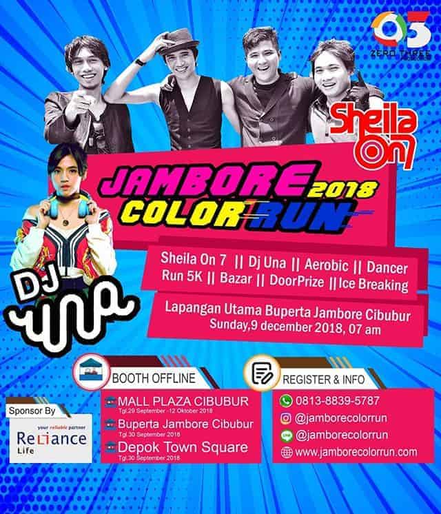 Lari Santai di Jambore Color Run 2018