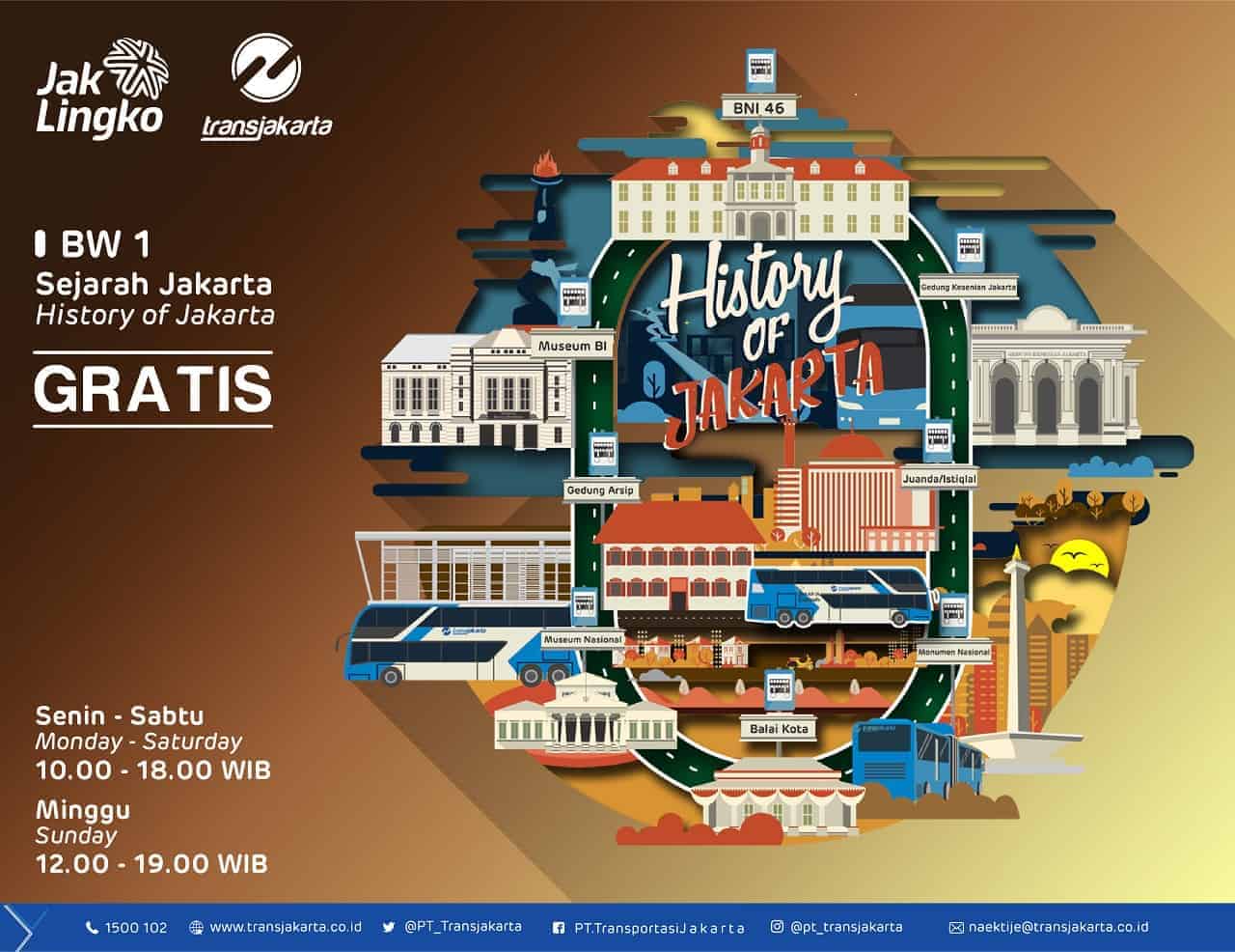 Liburan Seru Naik Jakarta Explorer Gratis, Ini Rutenya!