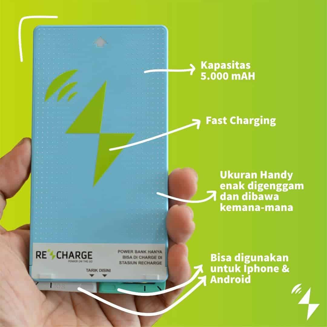 ReCharge, Power Bank Rental for Rp3.000
