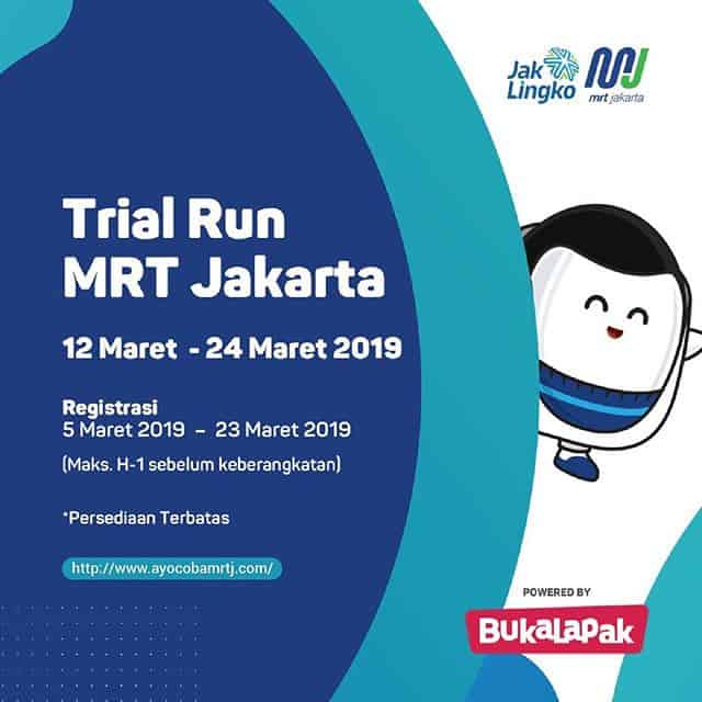 Yuk, Ikuti Uji Coba MRT Jakarta!
