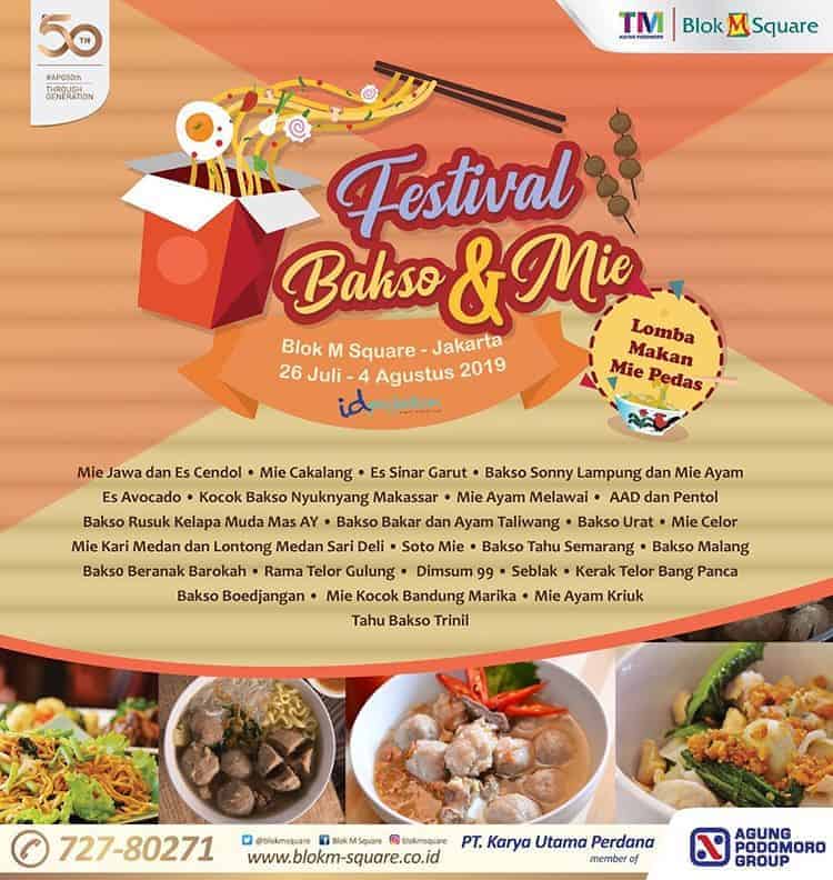 Festival Ini Siap Manjakan Lidah Anda dengan Puluhan Menu Bakso dan Mie