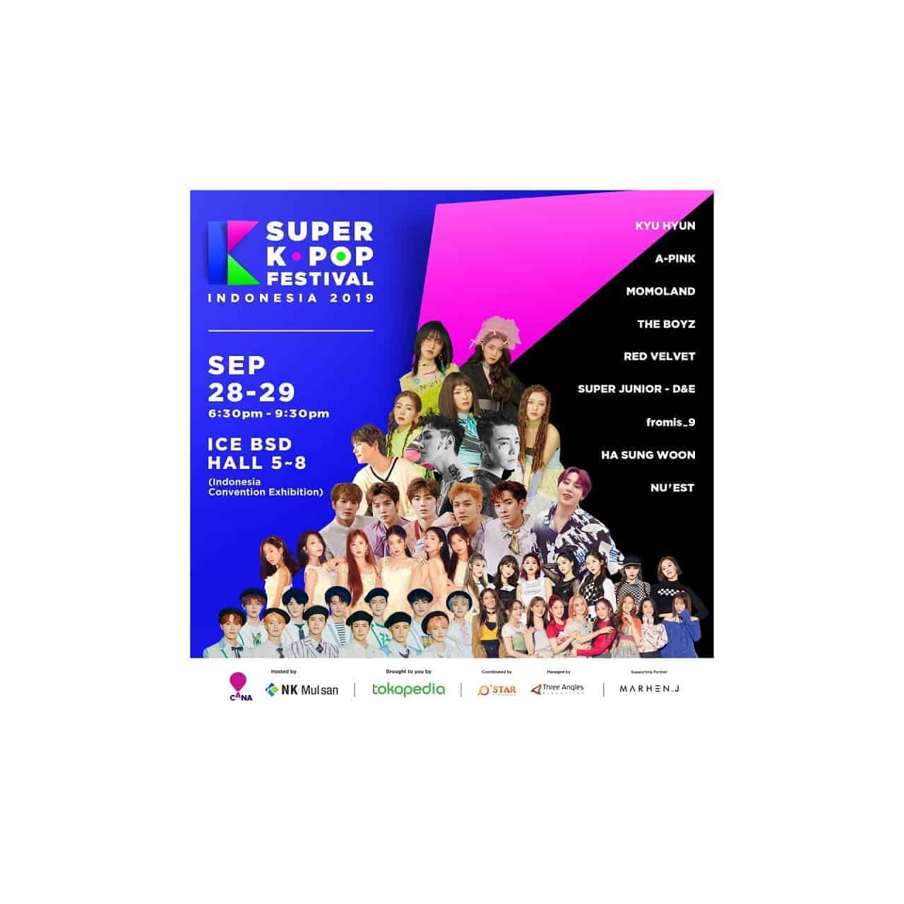 Red Velvet to NU'EST Will Perform at Super K-Pop Festival