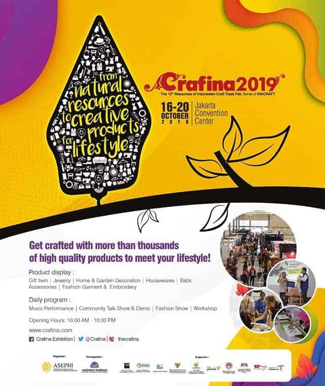 Find Best Masterpieces from All around Indonesia at CRAFINA 2019