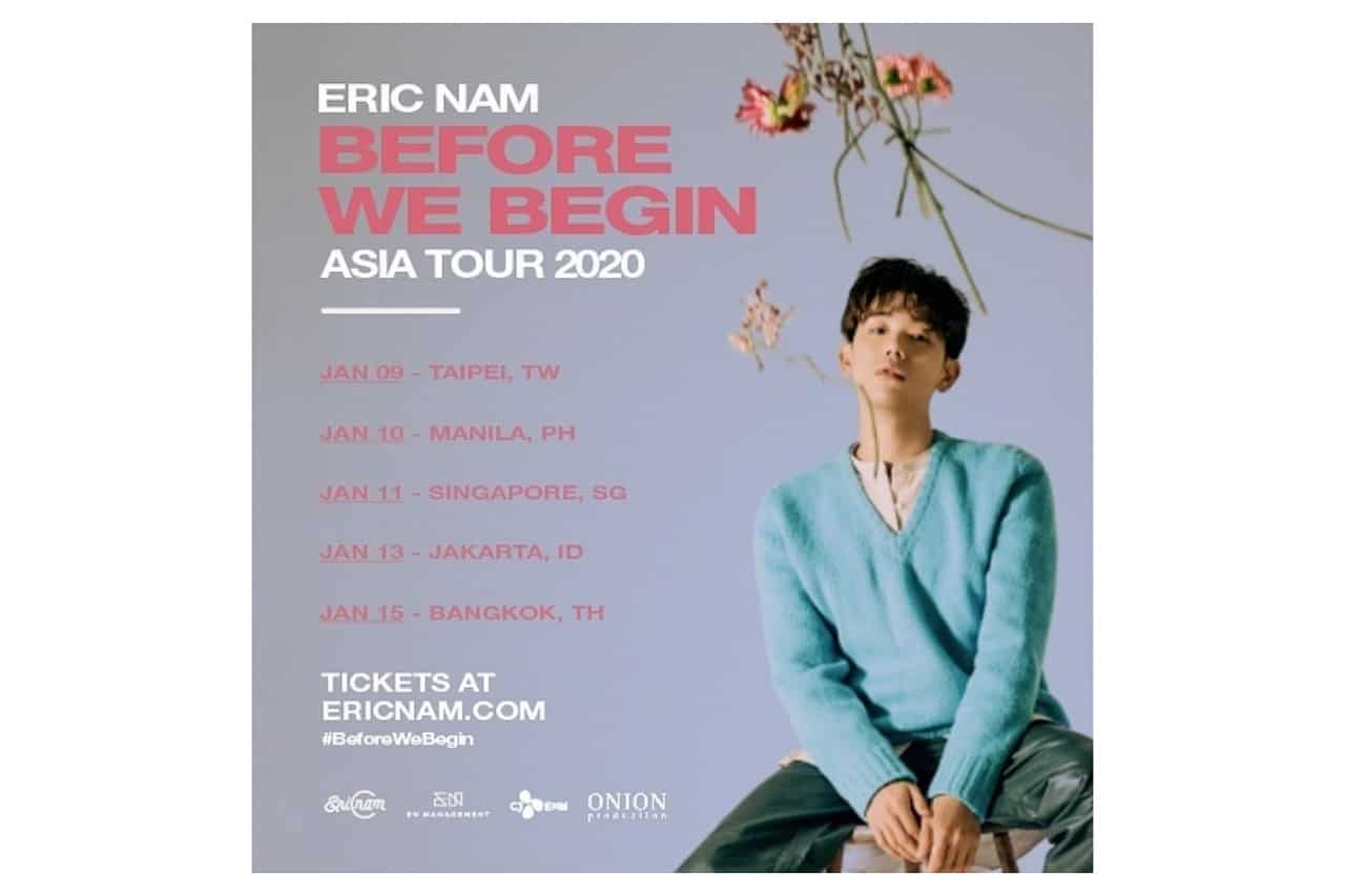 Eric Nam Will Hold a Concert in Jakarta in Early 2020