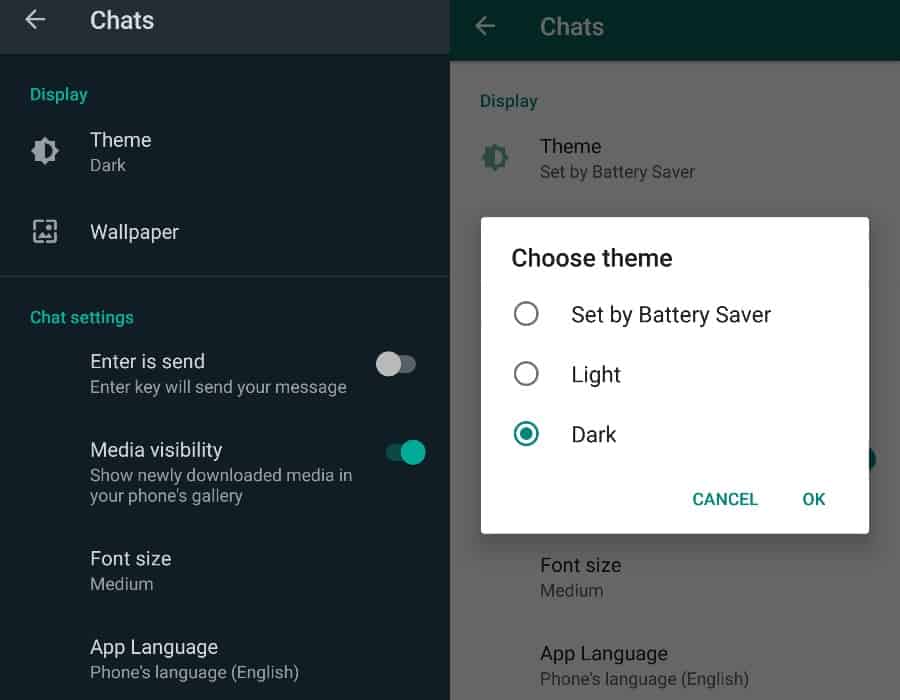 How to Activate Dark Mode on WhatsApp