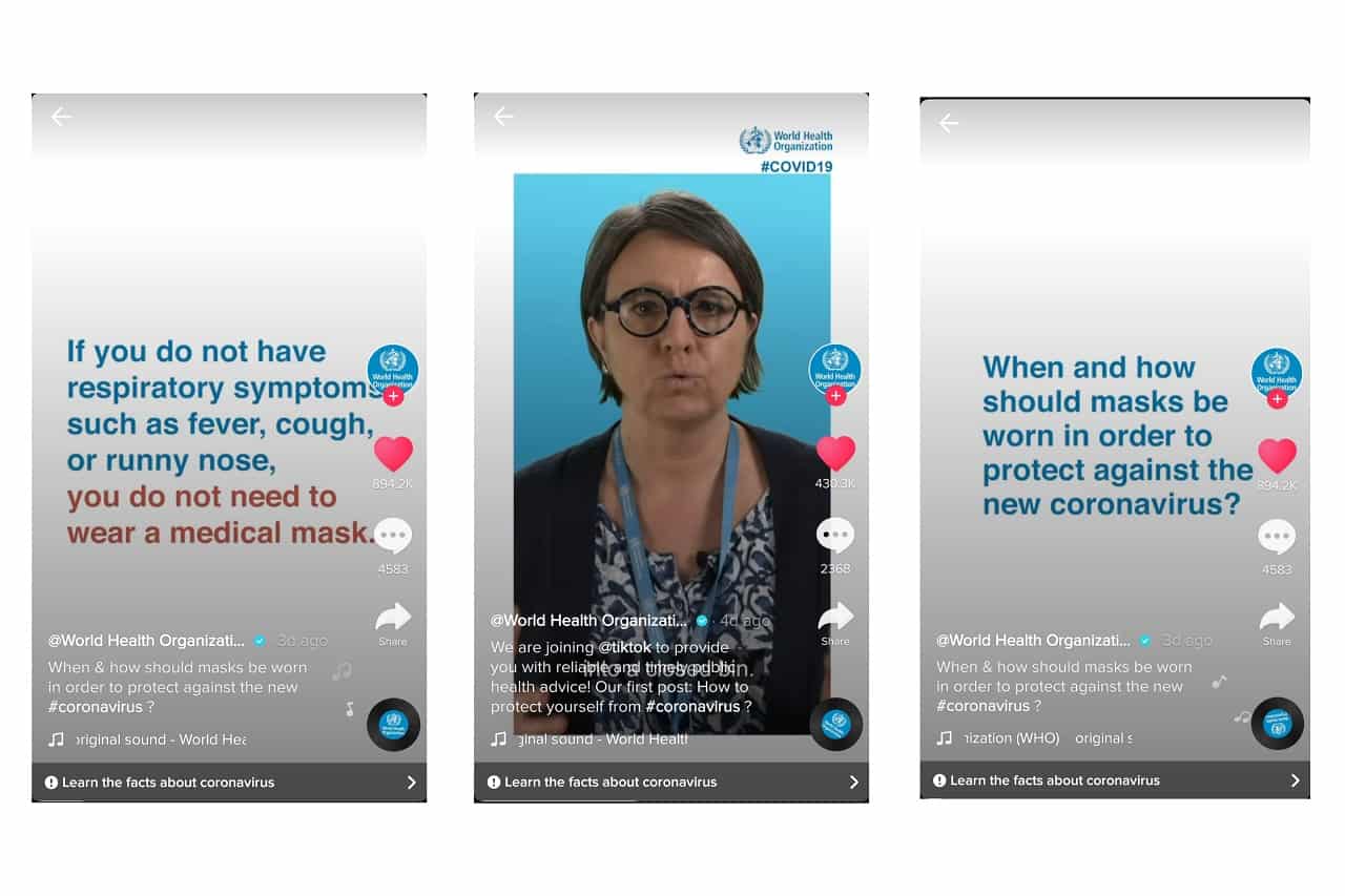 WHO Gunakan TikTok Bagikan Informasi Akurat tentang Virus Corona