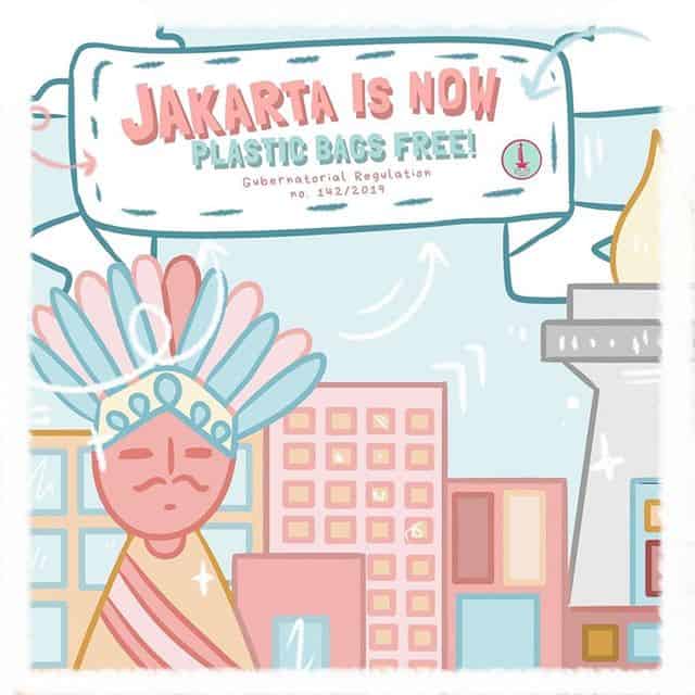 Bye Bye Plastic Bags Jakarta, Say No to Single-use Plastics