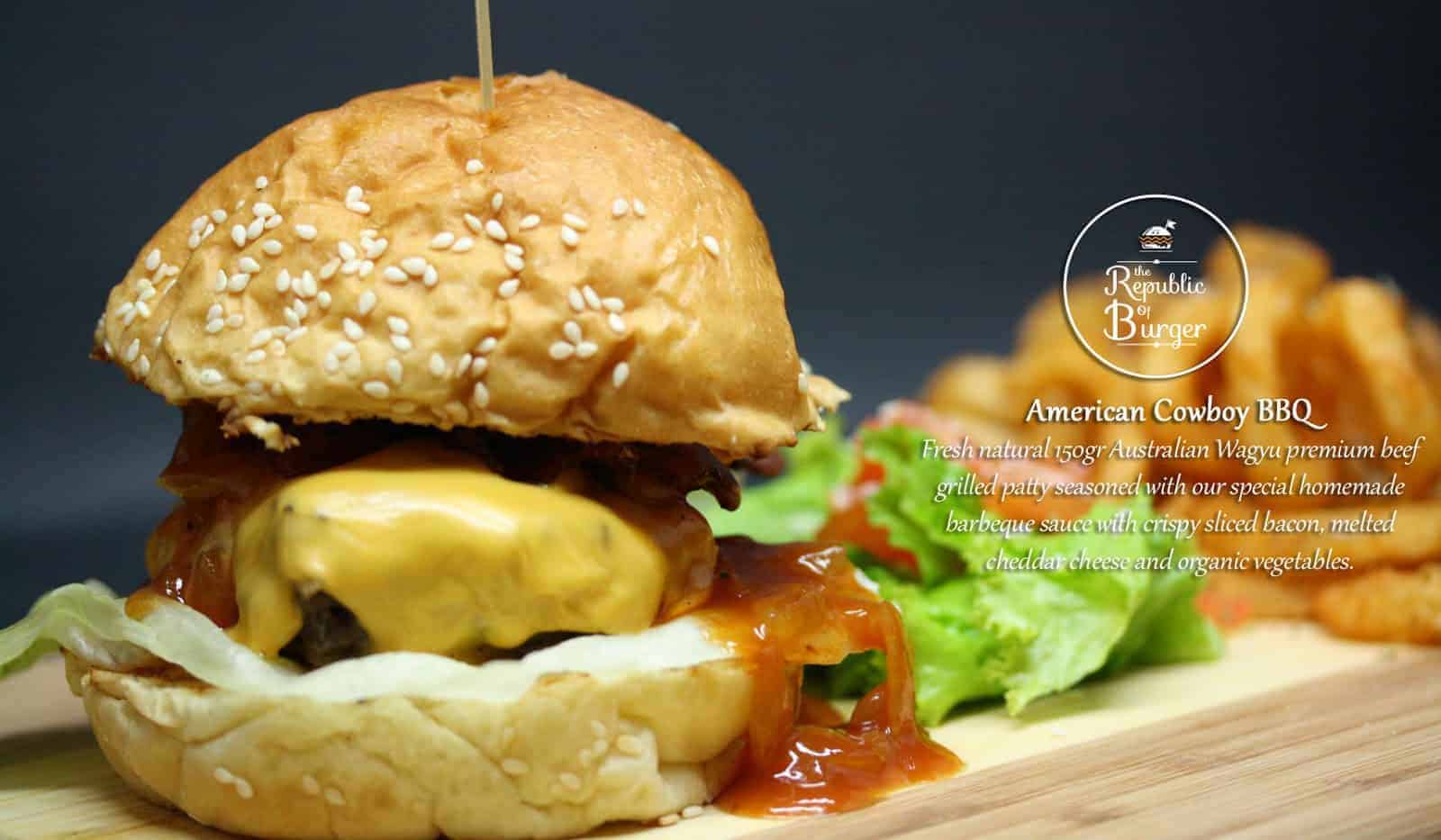 The Sensation of Eating Jumbo-Sized Burger at The Republic of Burger