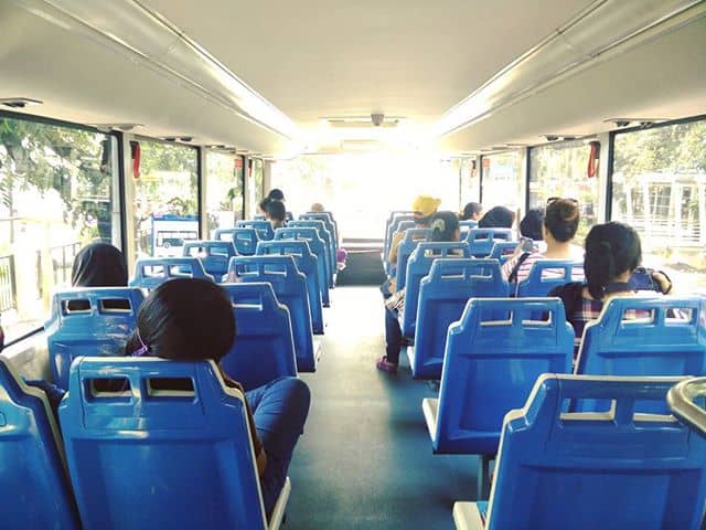 Enjoying Jakarta City Tour Bus!