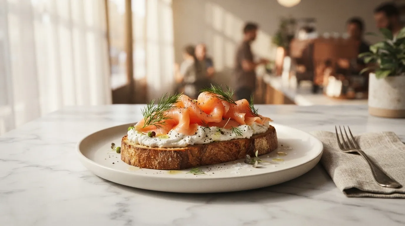 Artisanal Smoked Salmon & Truffle Ricotta Toast: Simfoni Umami Kaya & Tekstur Renyah yang Memukau