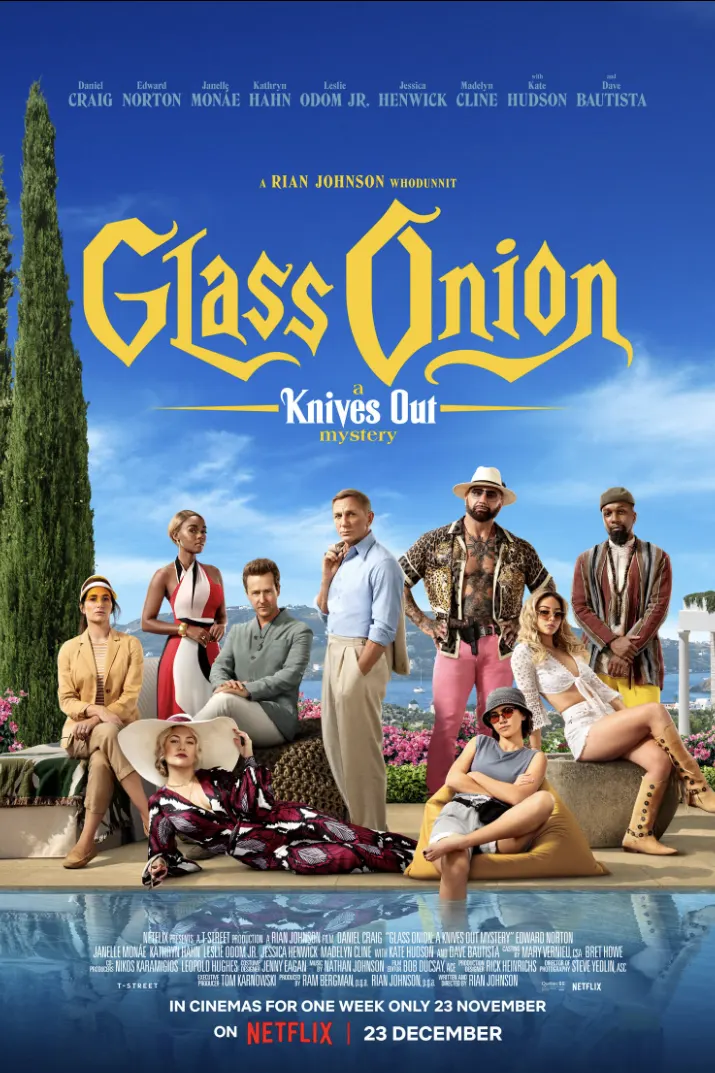 Glass Onion: A Knives Out Mystery (2022) — Kedalaman Dialog & Ketajaman Humor dalam Sinema Komedi-Satir Modern