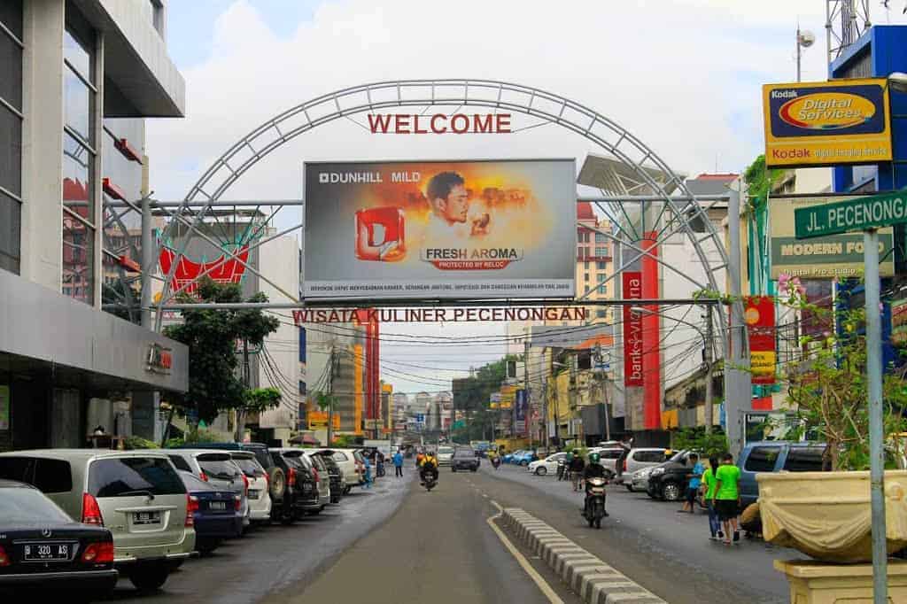 Street Food Culinary Area Pecenongan