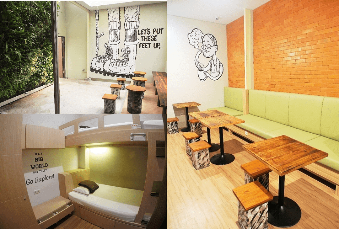 An Artsy Capsule Hotel for Backpackers!