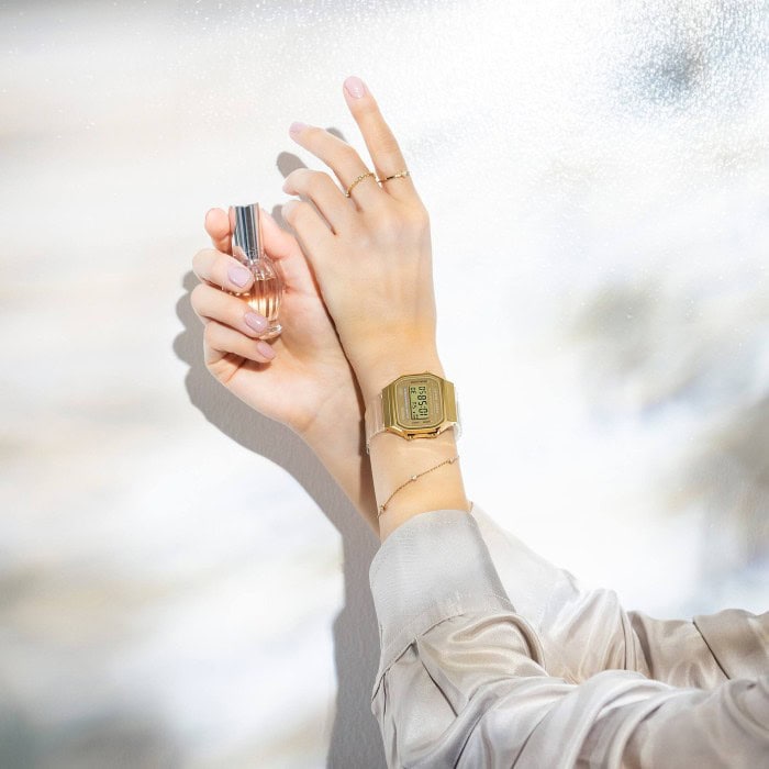 Casio A168XESG-9ADF Original - Jam Tangan Digital Unisex Gold Vintage Style at 