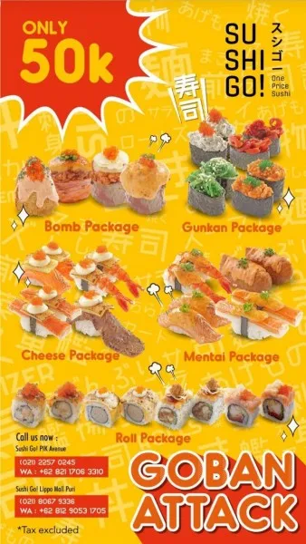 5 Restoran di Jakarta ini Layani Pesan Antar Sushi